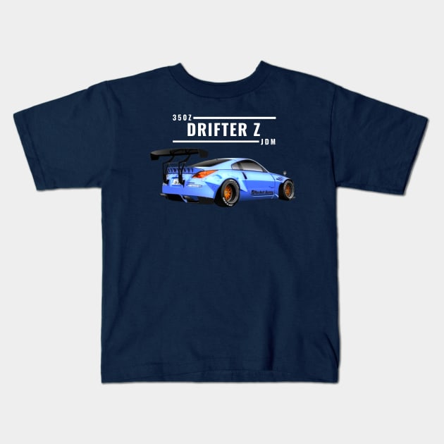 the Drifter Z Kids T-Shirt by MOTOSHIFT